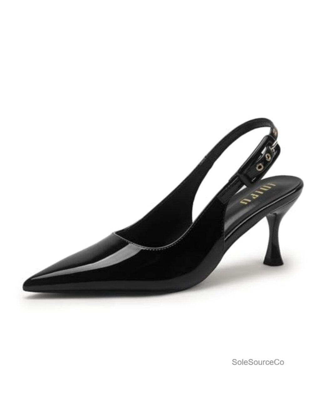 Slingback Kitten Heels Pointed Closed Toe Pumps Dress Shoes